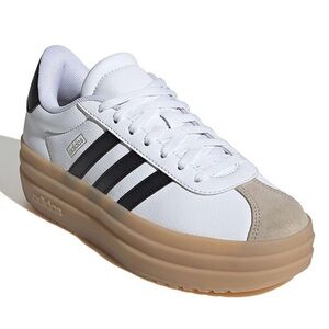 adidas Women's White and Black and Beige Platform Sneakers